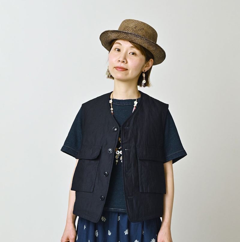 Indigo Light Back Sateen 908 Hunting Vest - Image 4