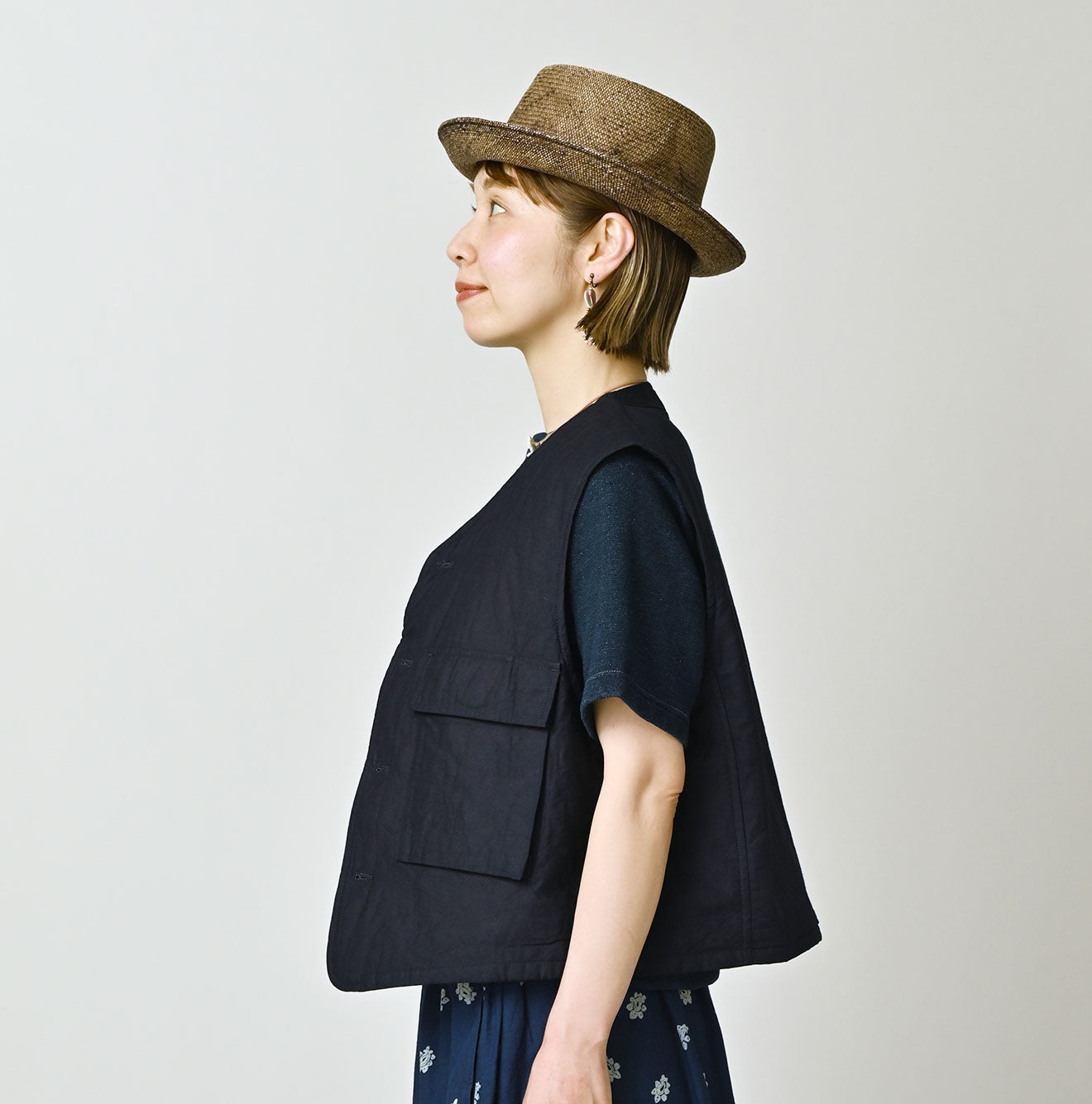 Indigo Light Back Sateen 908 Hunting Vest - Image 5