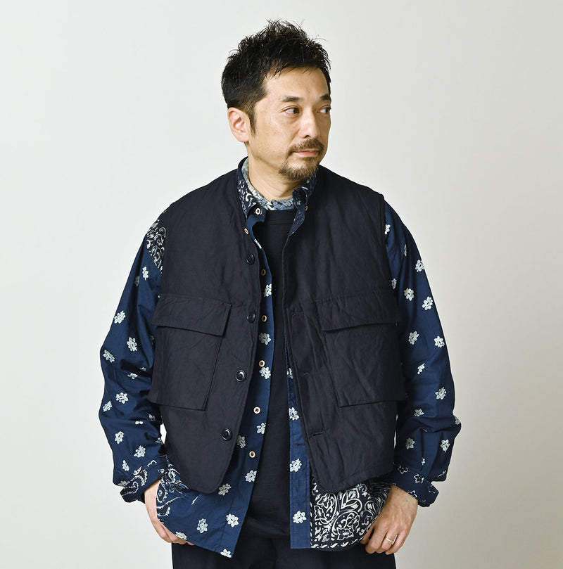 Indigo Light Back Sateen 908 Hunting Vest - Image 7