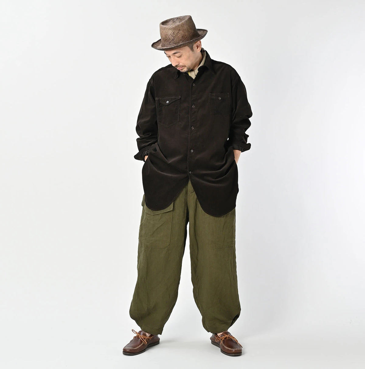 45R Mijin Corduroy 908 Gacha Pocket Shirt - Image 4