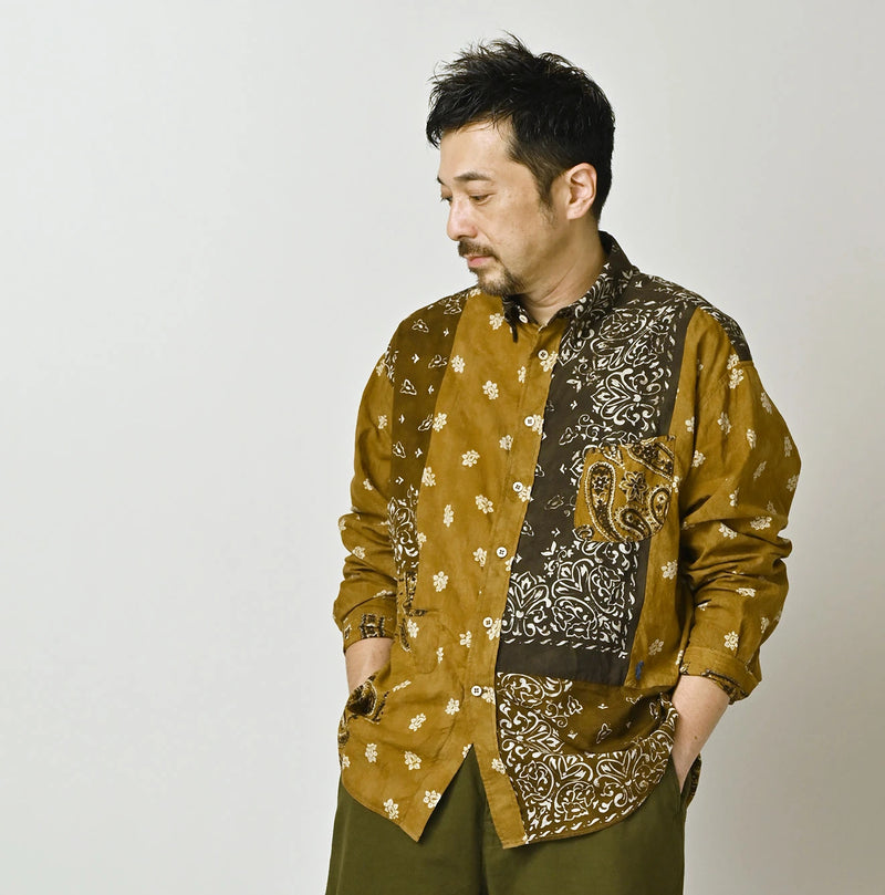 45R Bandana Mix 908 Ocean Buttondown Shirt - Image 8
