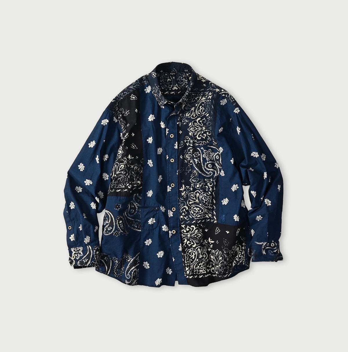 45R Indigo 908 Bandana Mix Ocean Shirt