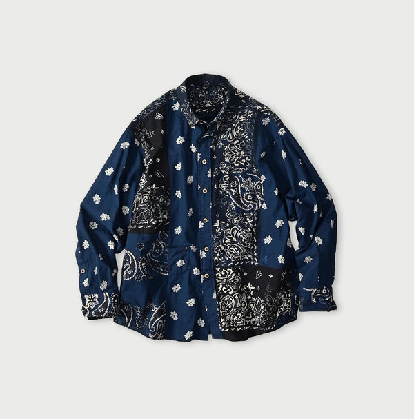 45R Indigo 908 Bandana Mix Ocean Shirt