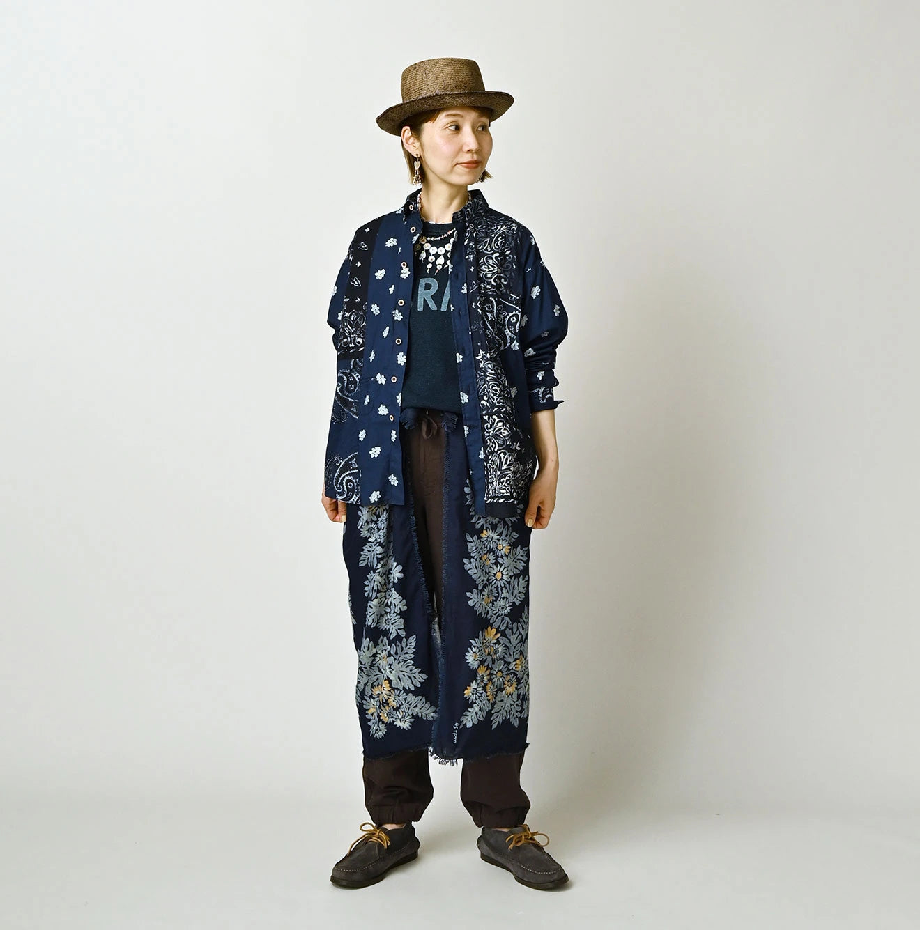 45R Indigo 908 Bandana Mix Ocean Shirt - Image 2