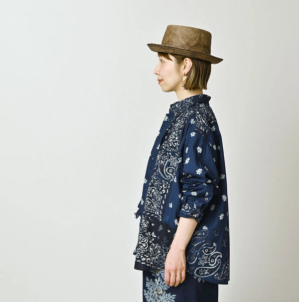 45R Indigo 908 Bandana Mix Ocean Shirt