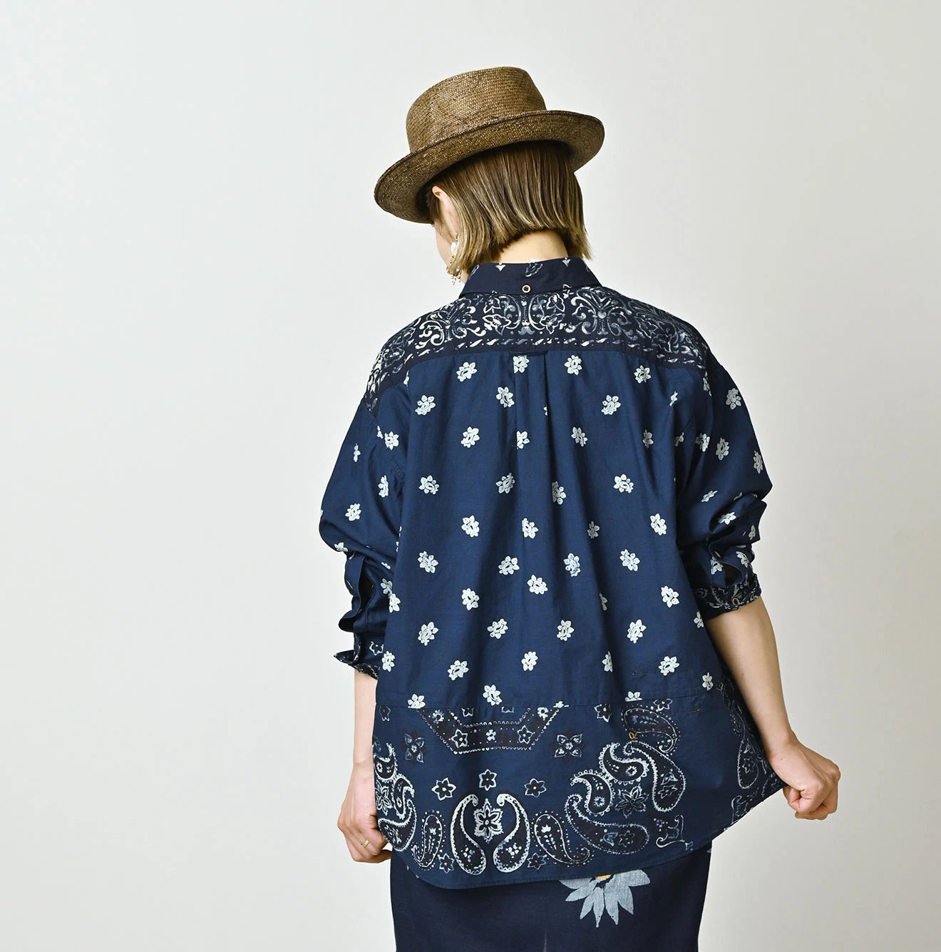 45R Indigo 908 Bandana Mix Ocean Shirt - Image 6