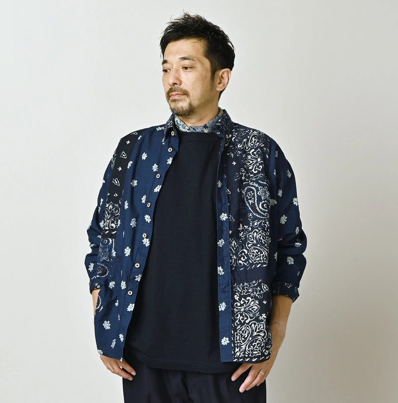 45R Indigo 908 Bandana Mix Ocean Shirt - Image 7