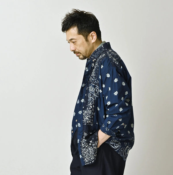 45R Indigo 908 Bandana Mix Ocean Shirt