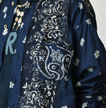 45R Indigo 908 Bandana Mix Ocean Shirt