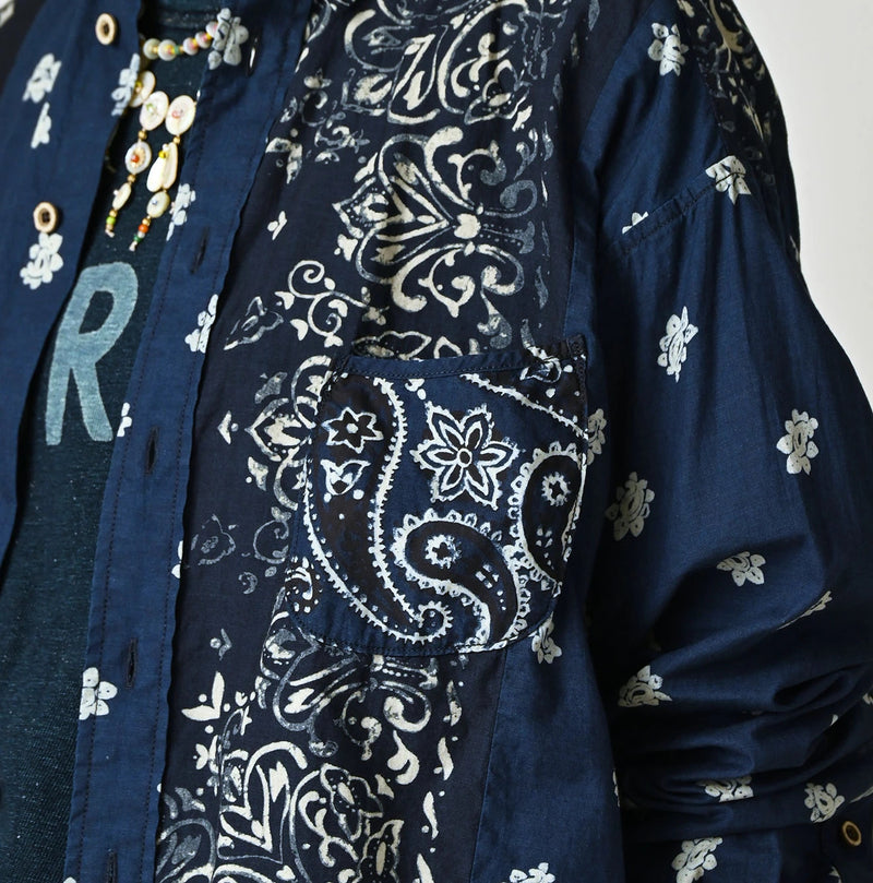 45R Indigo 908 Bandana Mix Ocean Shirt - Image 11