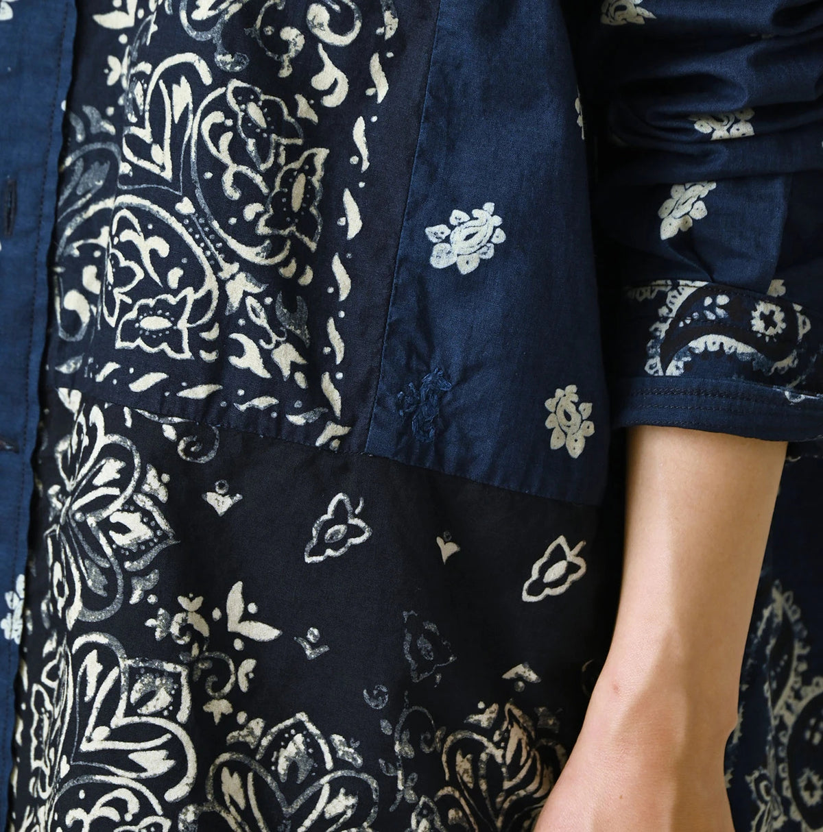 45R Indigo 908 Bandana Mix Ocean Shirt