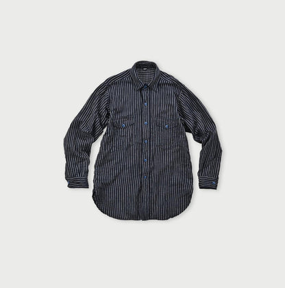 Indigo Fuwafuwa Double-woven 908 Country Shirt
