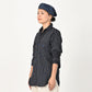 Indigo Fuwafuwa Double-woven 908 Country Shirt