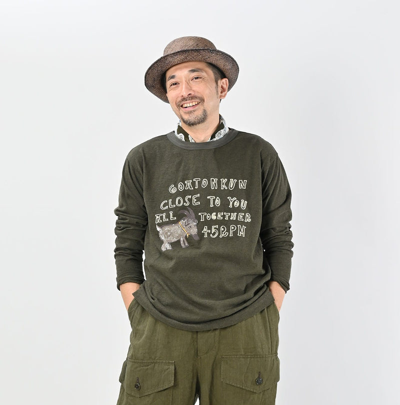 45R Betouch Goaton 908 Cleric T-shirt (Top dyed)