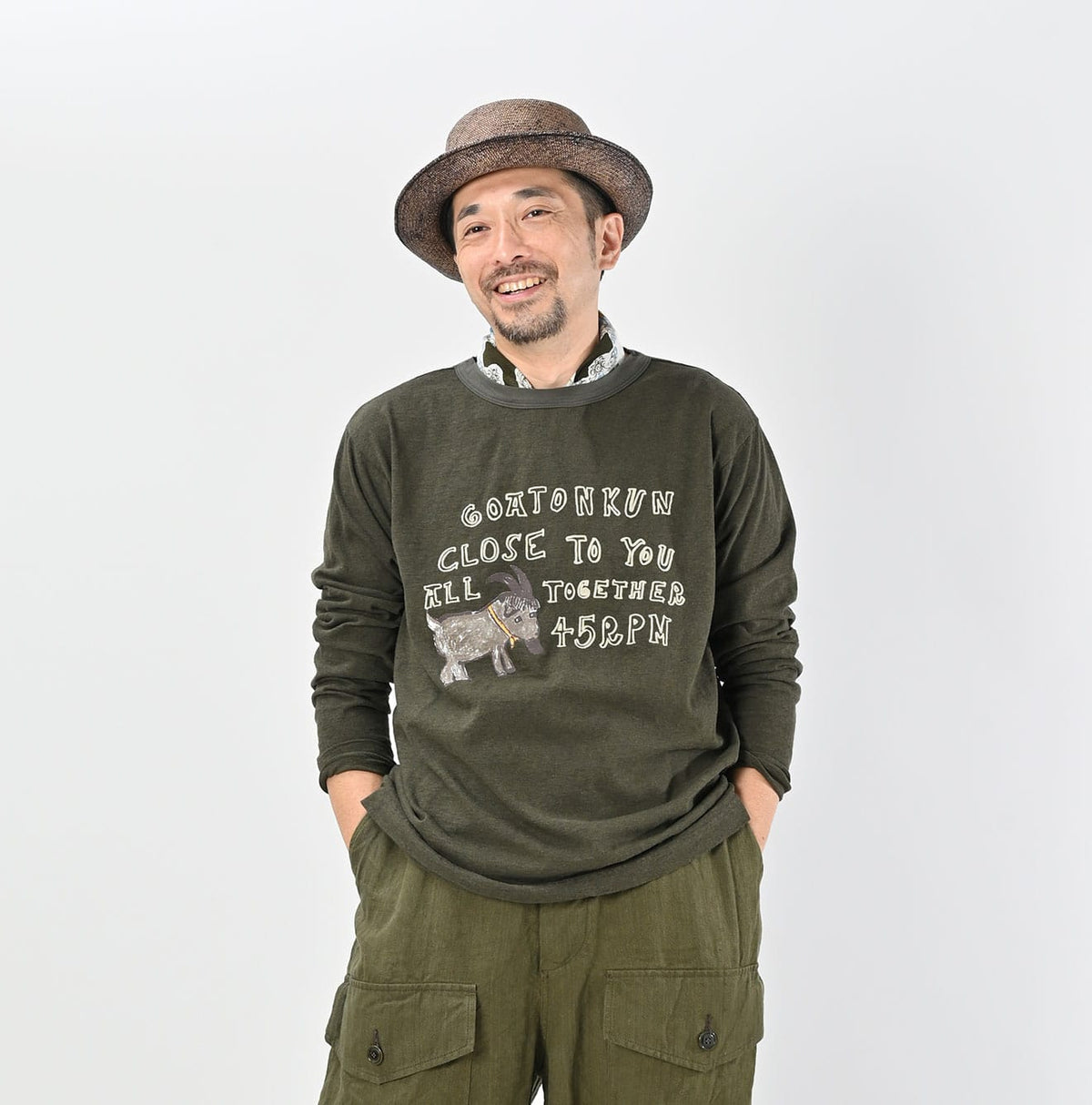 45R Betouch Goaton 908 Cleric T-shirt (Top dyed)