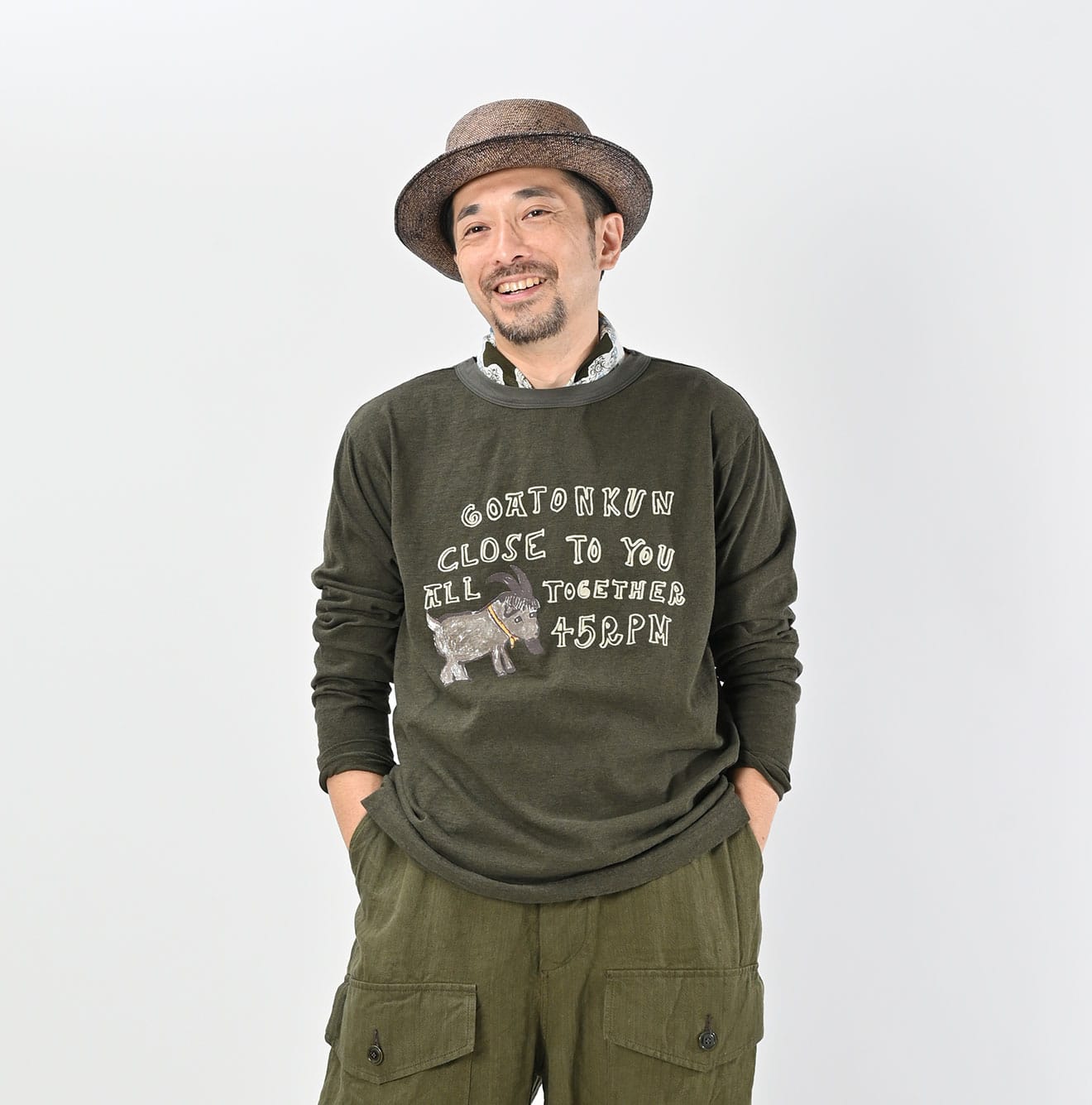 45R Betouch Goaton 908 Cleric T-shirt (Top dyed)