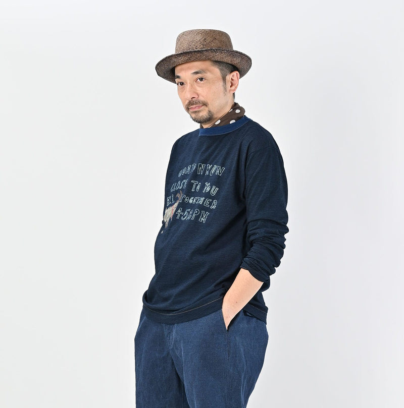 45R Indigo Betouch Goaton 908 Cleric T-shirt - Image 8