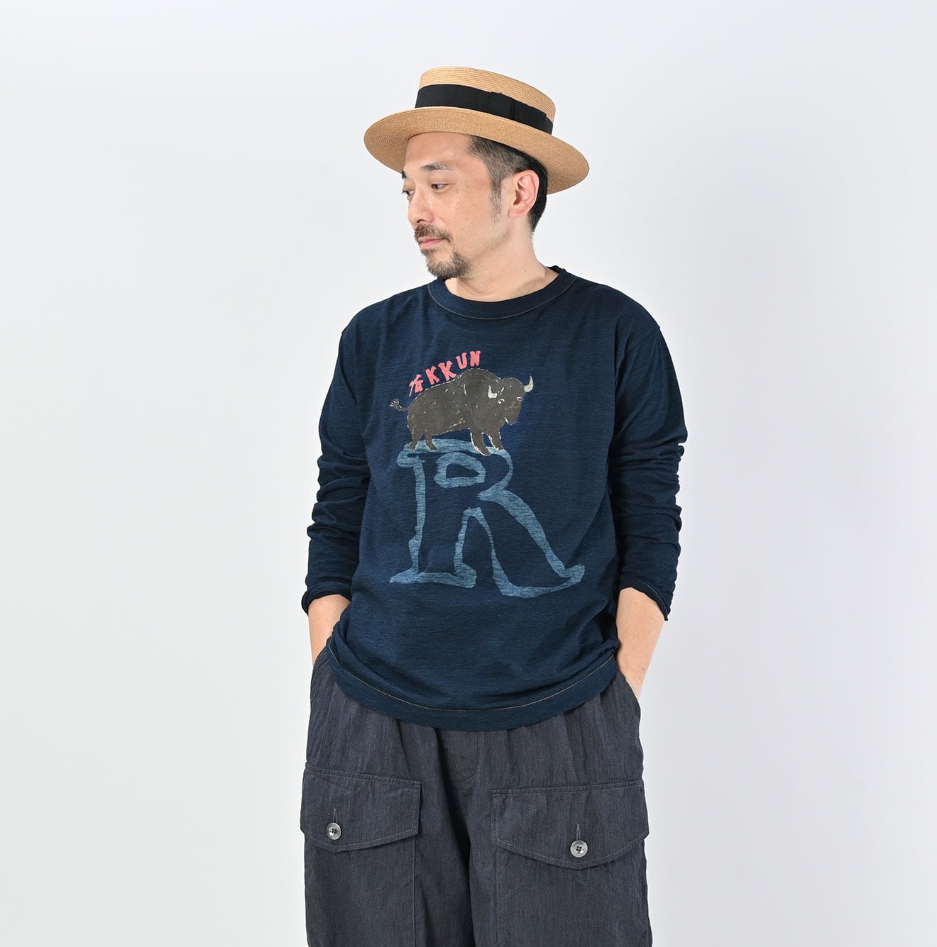 45R Indigo Betouch Yakkun 908 T-shirt - Image 7