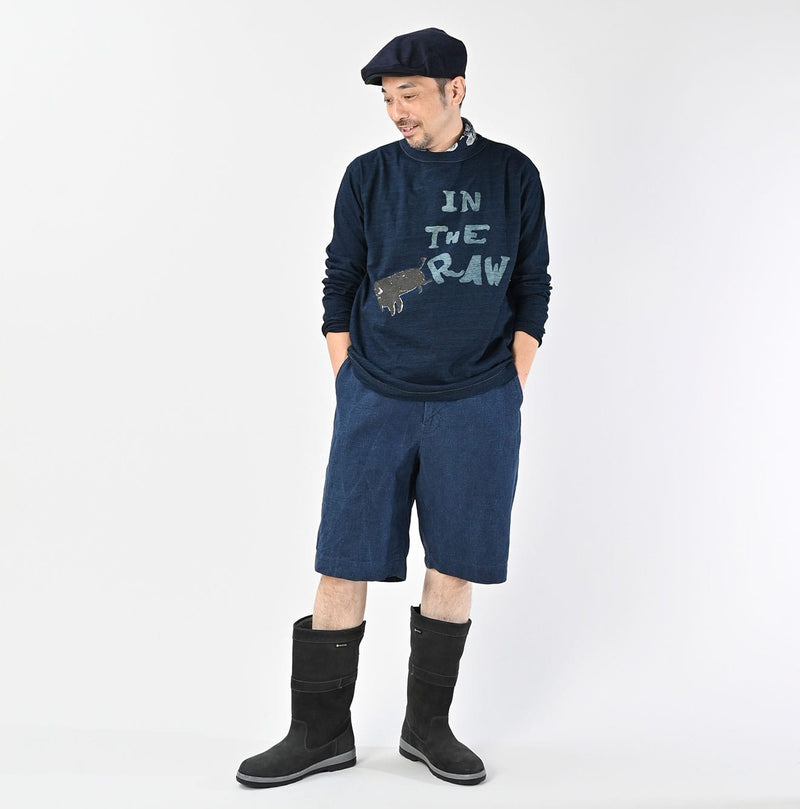 45R Indigo In the Raw 908 Betouch T-shirt - Image 3