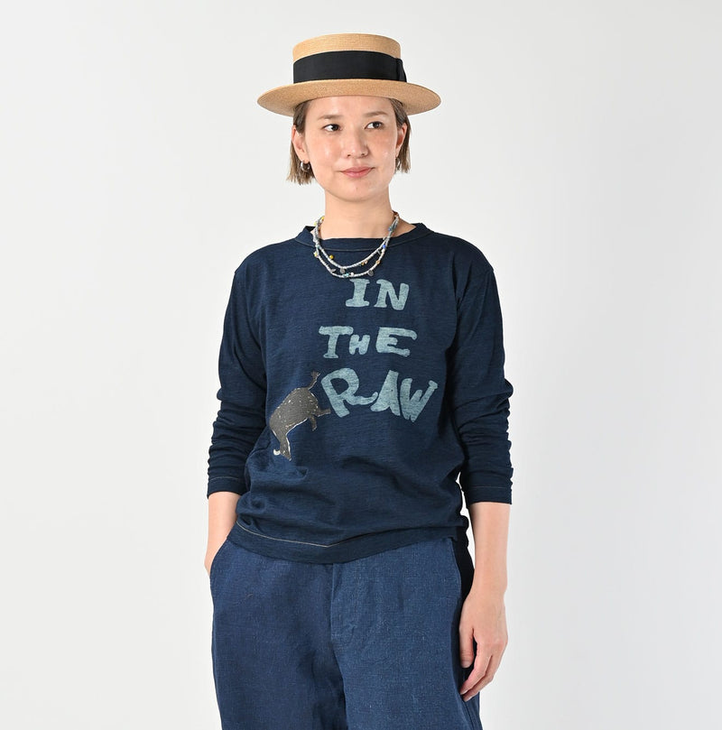 45R Indigo In the Raw 908 Betouch T-shirt - Image 4