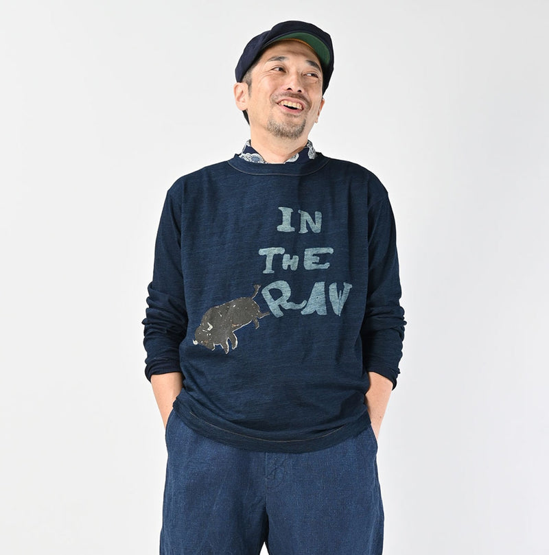 45R Indigo In the Raw 908 Betouch T-shirt - Image 7