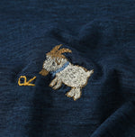 45R Indigo Goaton Embroidery 908 T-shirt