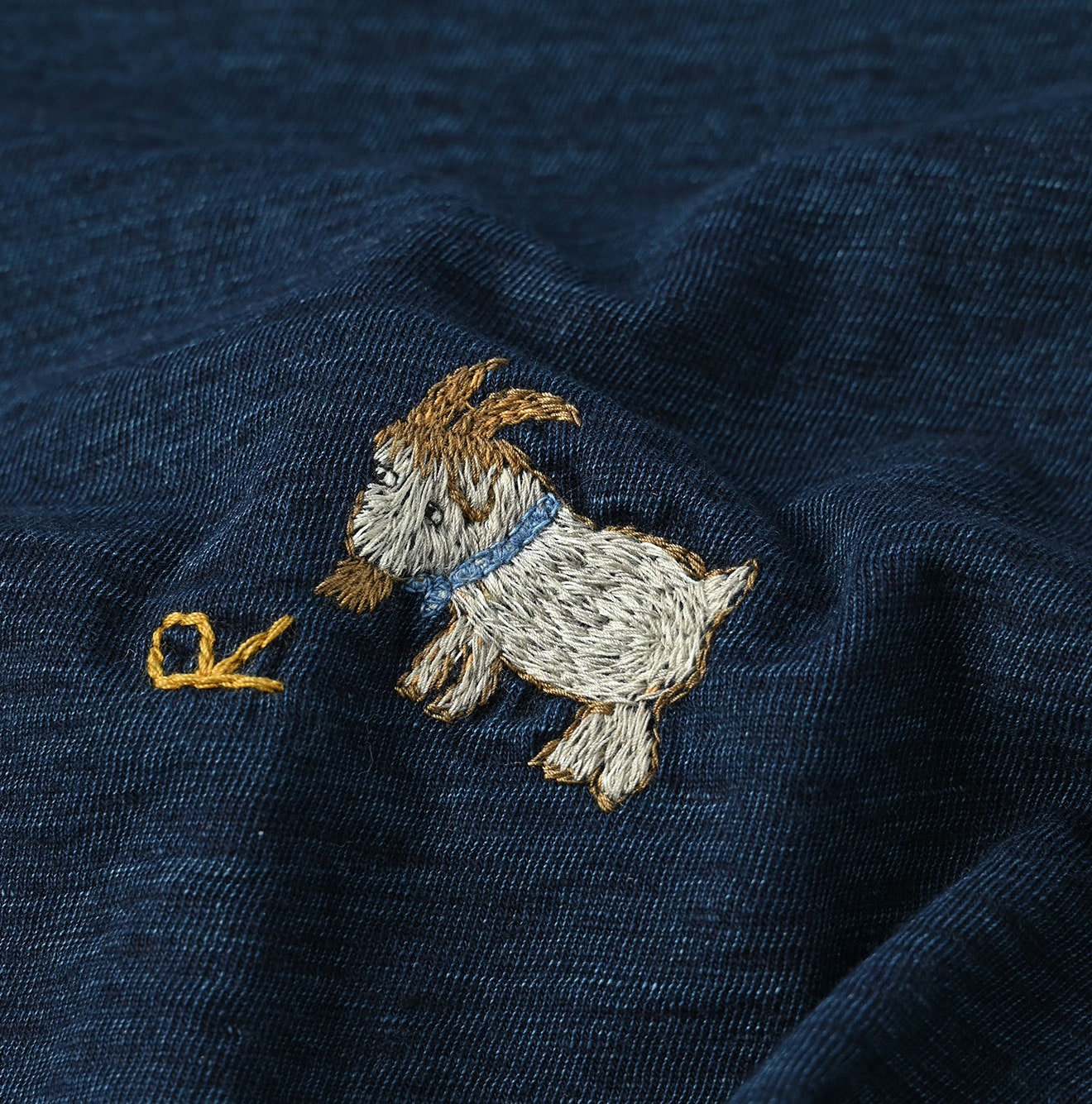 45R Indigo Goaton Embroidery 908 T-shirt