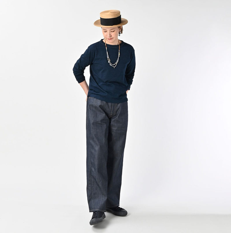 45R Indigo Goaton Embroidery 908 T-shirt - Image 2