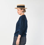 45R Indigo Goaton Embroidery 908 T-shirt