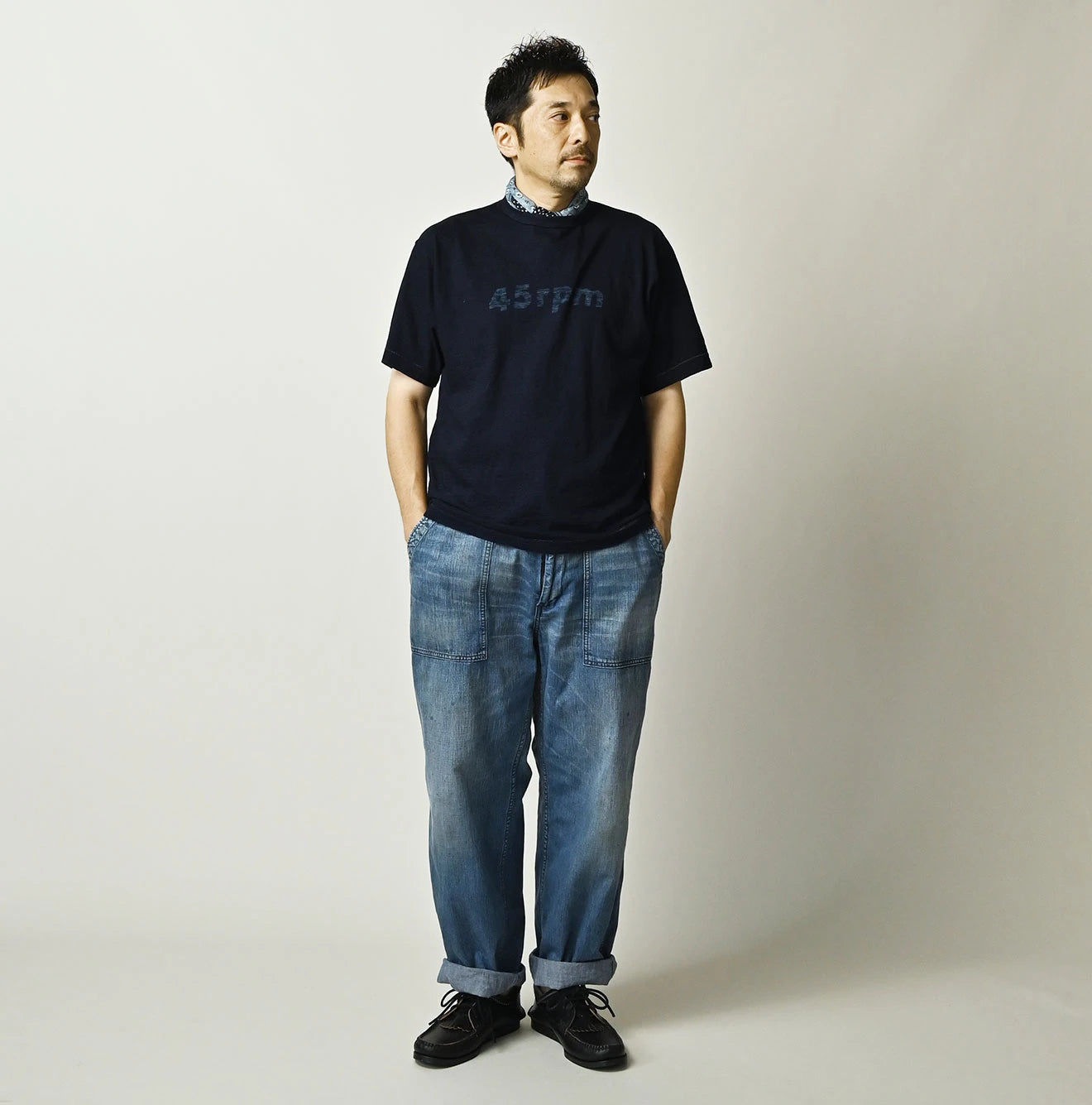 45R Indigo Takehiko 908 Maru-Futura T-shirt - Image 3