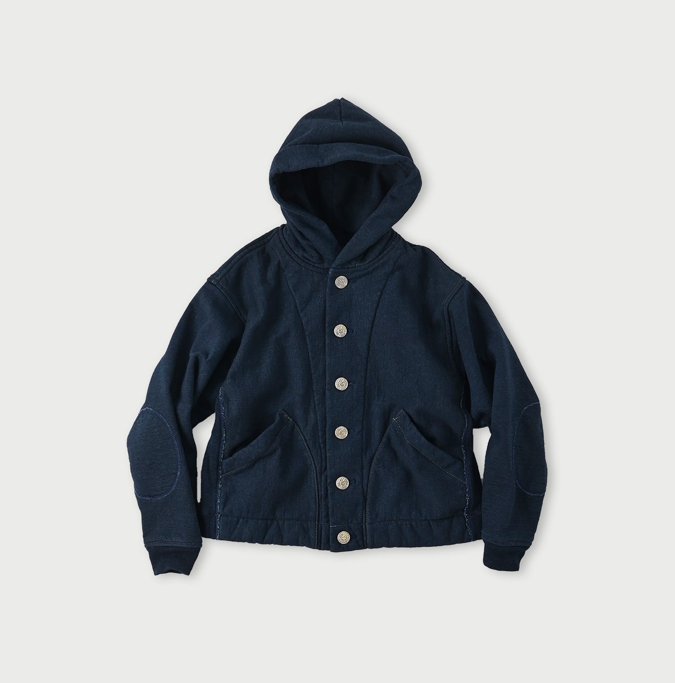 Indigo Hokkaido Fleece Outer Hoodie