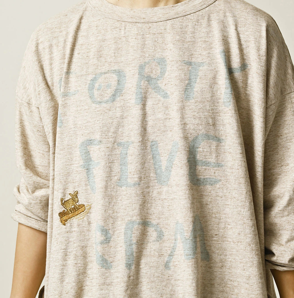 45R Big Slit Hiko Big Donkey Logo 908 T-shirt (Top-Dyed)