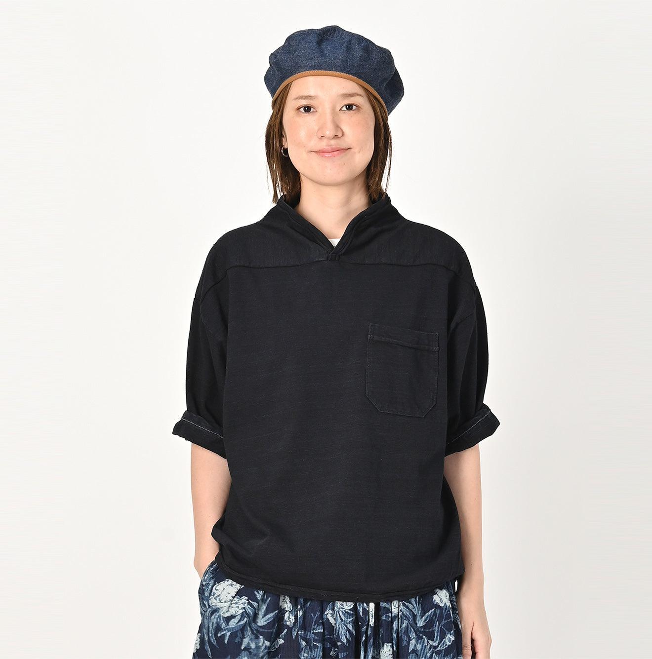 Indigo Dekoboko Tenjiku Outer T-shirt