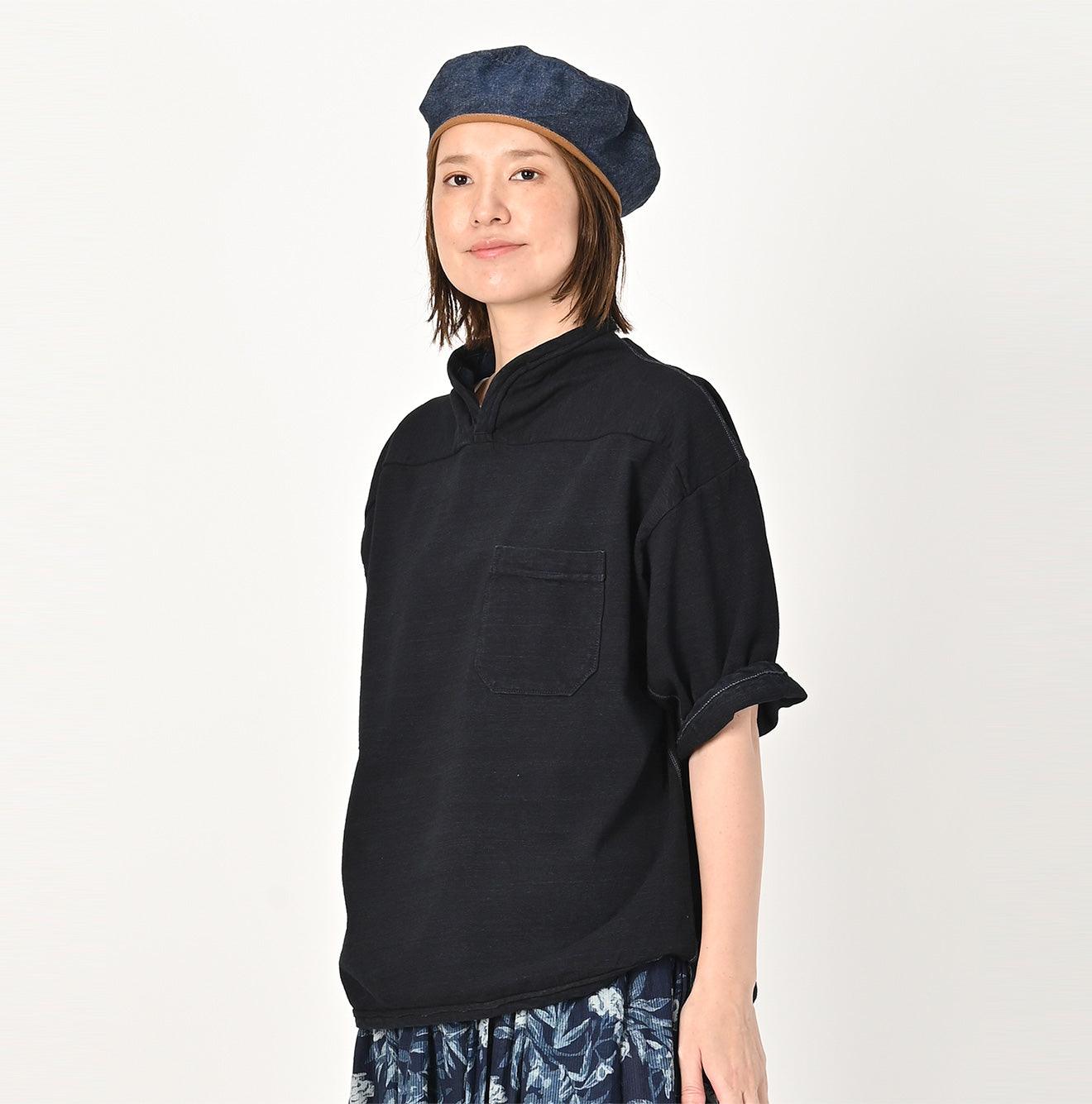 Indigo Dekoboko Tenjiku Outer T-shirt