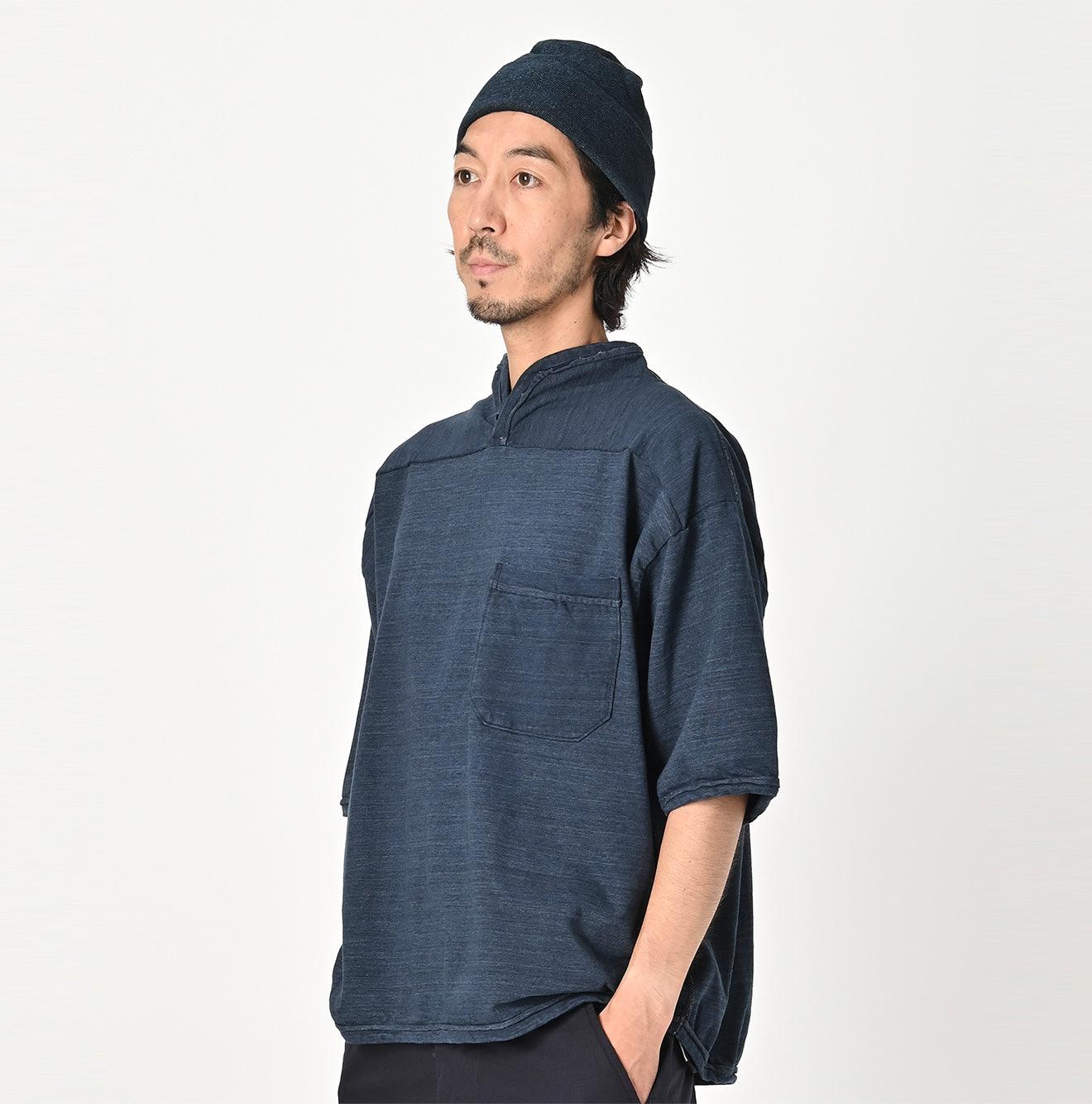 Indigo Dekoboko Tenjiku Outer T-shirt