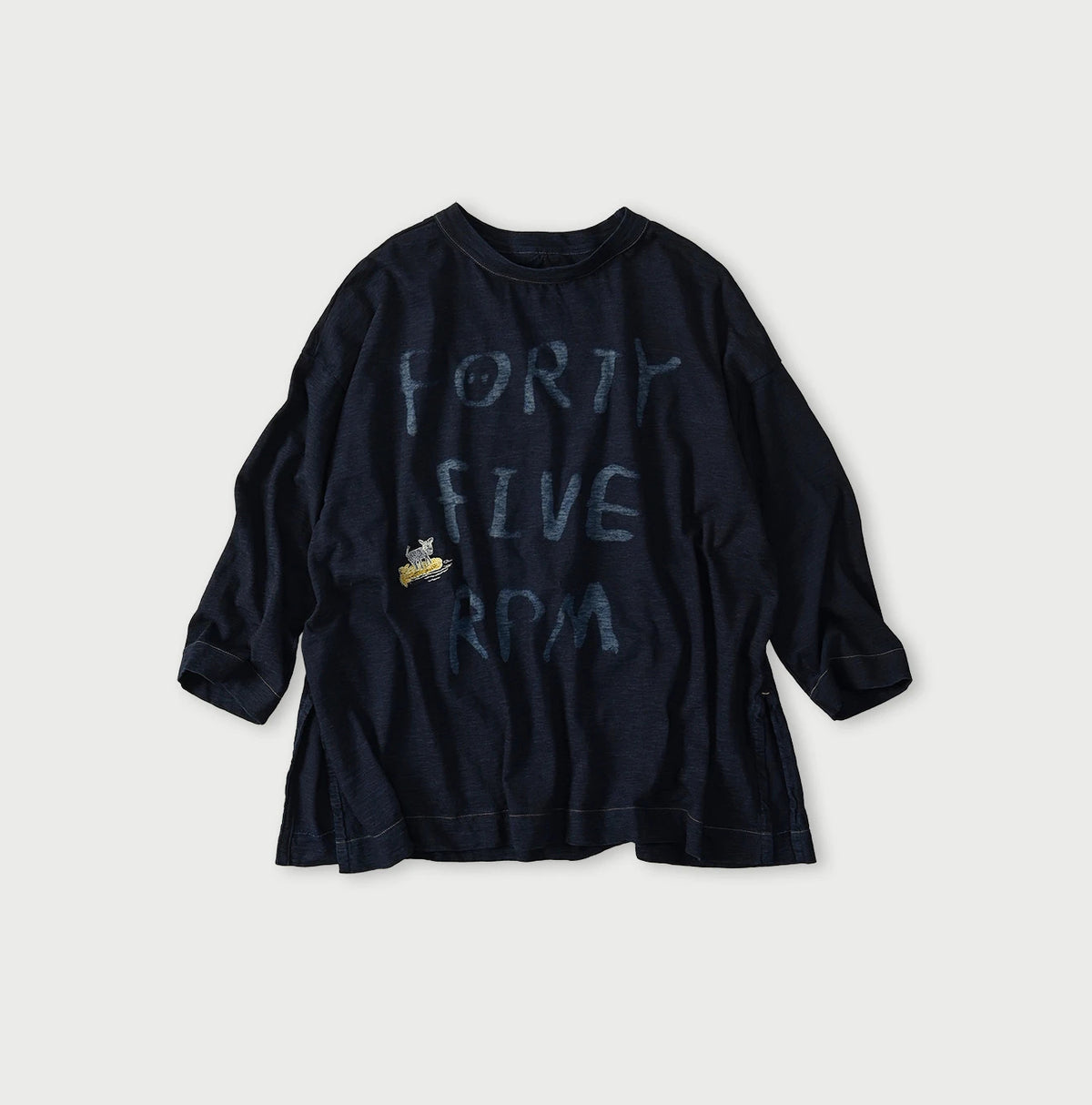 45R Indigo Big Slit Hiko Big Donkey Logo 908 T-shirt