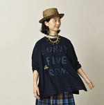 45R Indigo Big Slit Hiko Big Donkey Logo 908 T-shirt