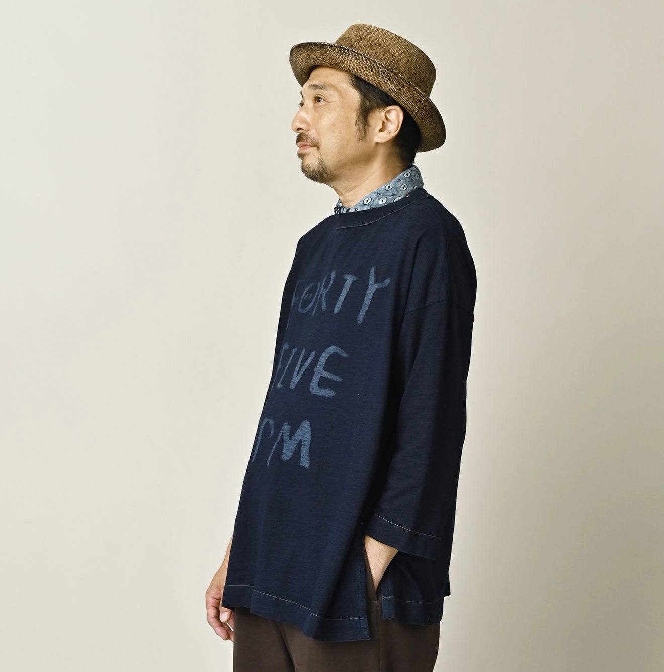 45R Indigo Big Slit Hiko Big Donkey Logo 908 T-shirt - Image 9