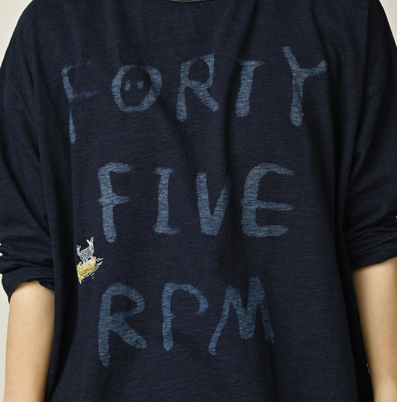 45R Indigo Big Slit Hiko Big Donkey Logo 908 T-shirt - Image 12