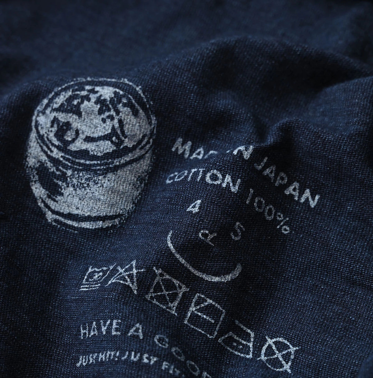 45R Indigo Big Slit Hiko Big Donkey Logo 908 T-shirt