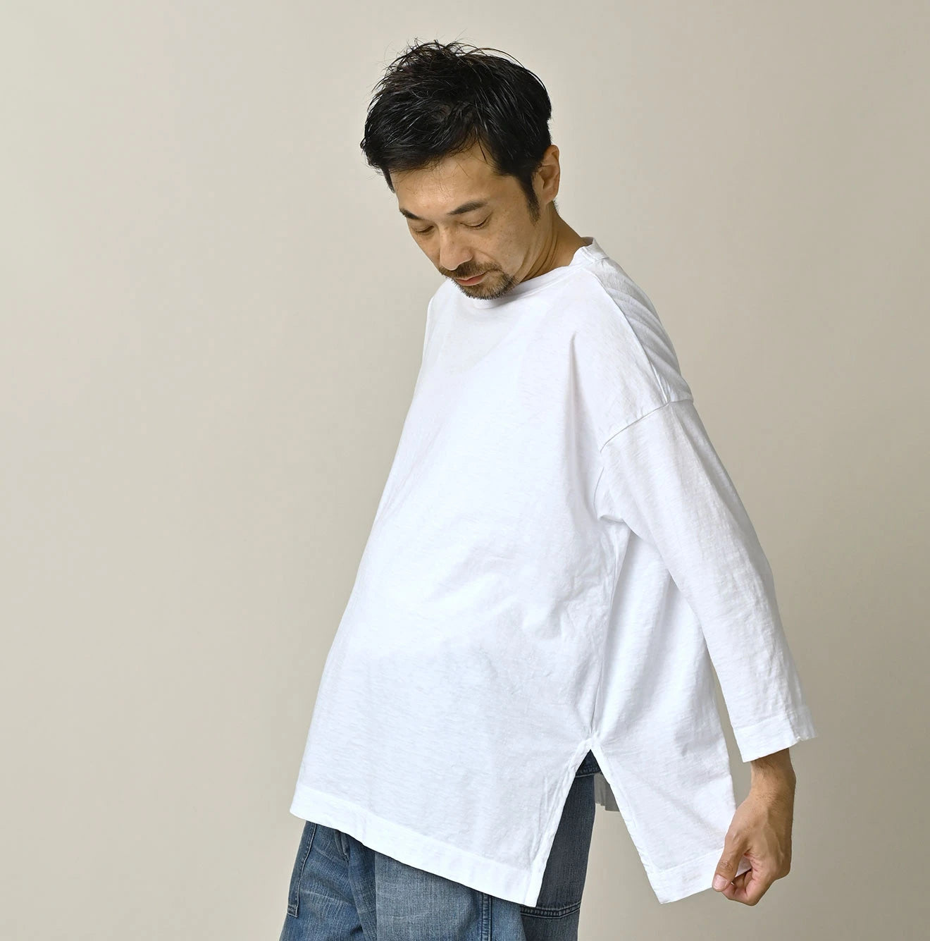 45R Indigo Big Slit Hiko Big Donkey Logo 908 T-shirt
