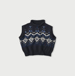 Indigo Nordic Aran Vest - 45R by 45rpm studio