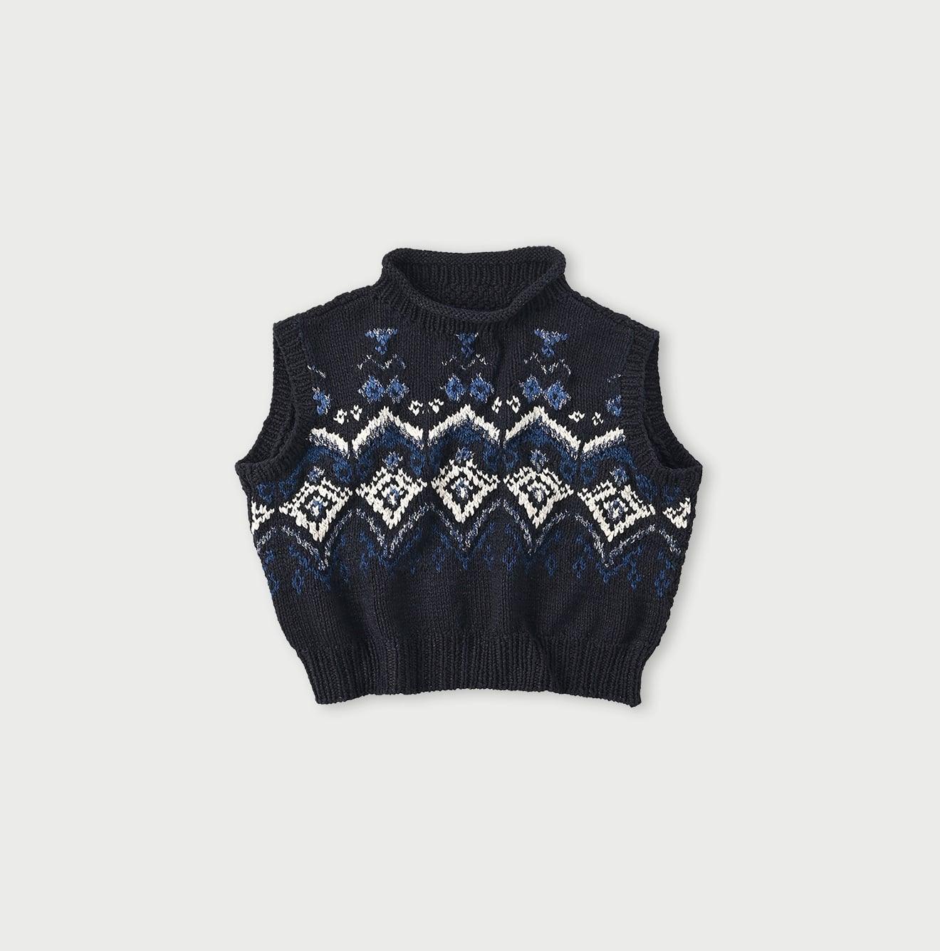 Indigo Nordic Aran Vest - 45R by 45rpm studio - Image 1