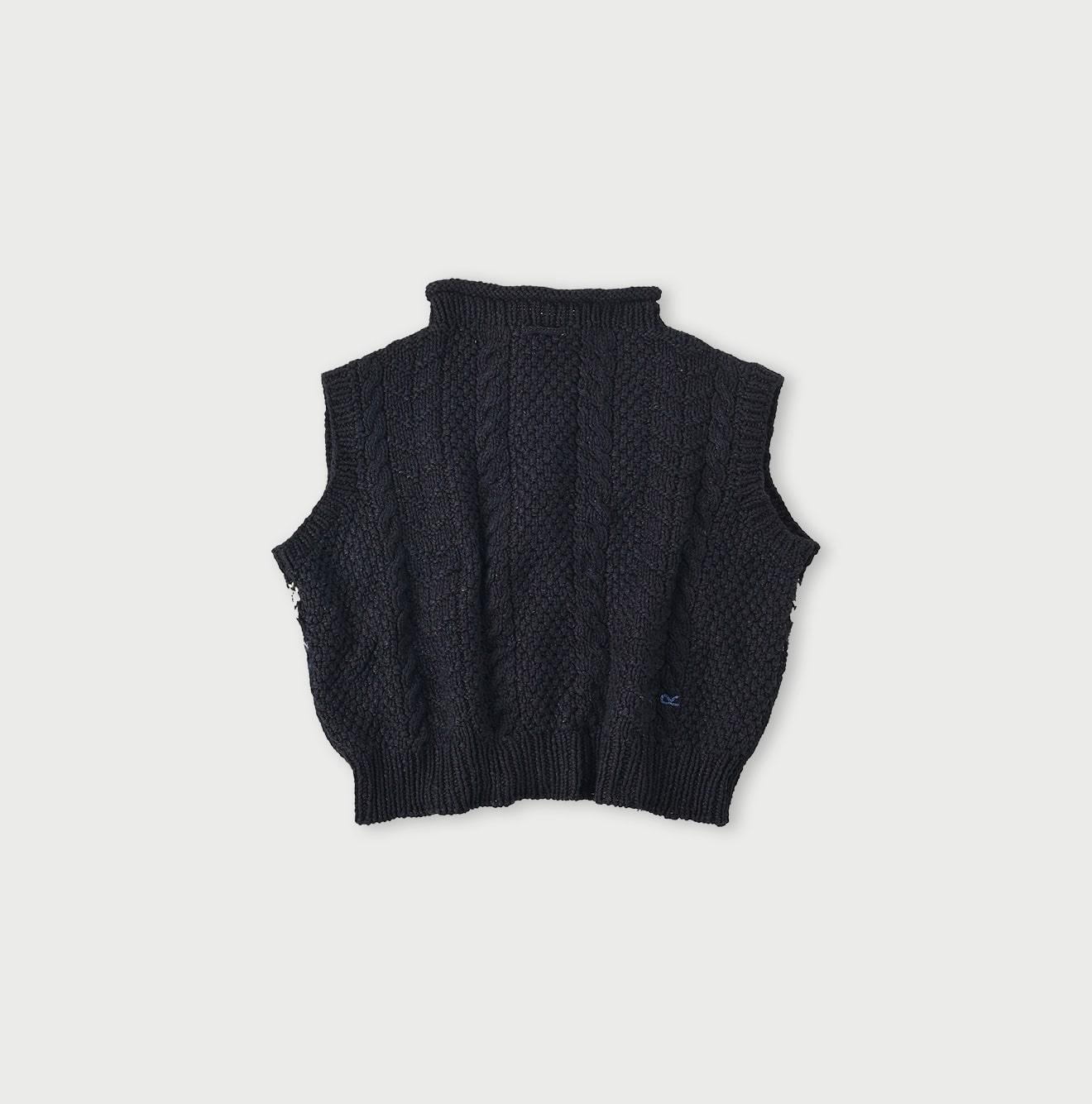 Indigo Nordic Aran Vest – 45R GLOBAL