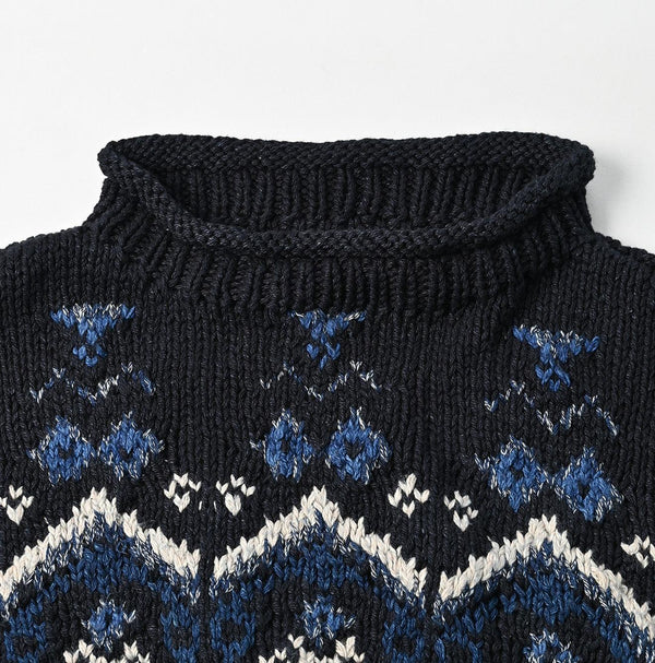 Indigo Nordic Aran Vest - 45R by 45rpm studio
