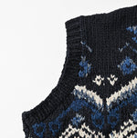 Indigo Nordic Aran Vest - 45R by 45rpm studio