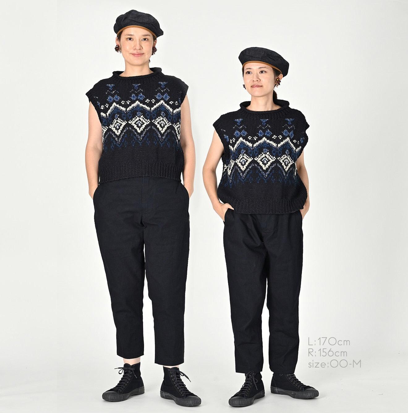 Indigo Nordic Aran Vest - 45R by 45rpm studio