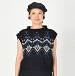 Indigo Nordic Aran Vest - 45R by 45rpm studio