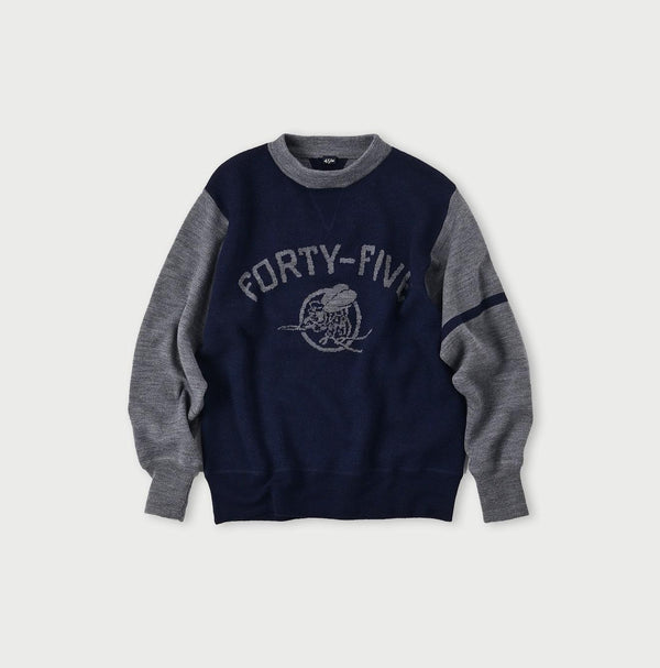 Light Wool Lettered T-shirt - 45R by 45rpm studio