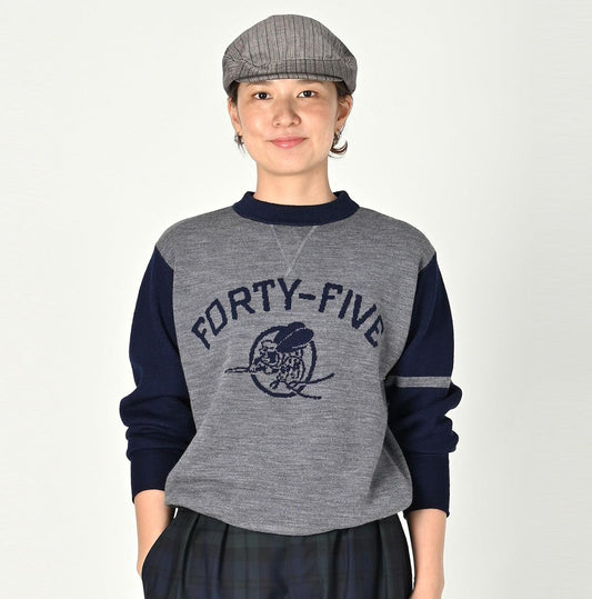 Light Wool Lettered T-shirt - 45R by 45rpm studio